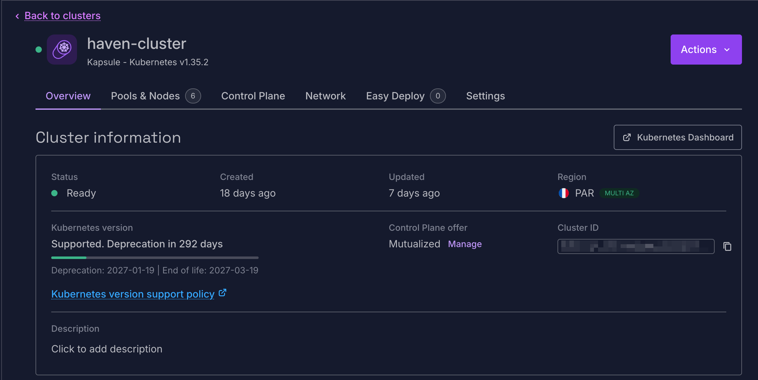 Haven op Scaleway Kapsule