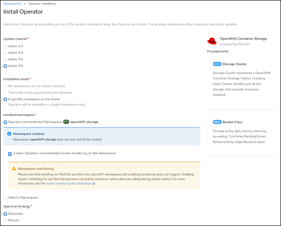 het installeren van de operator