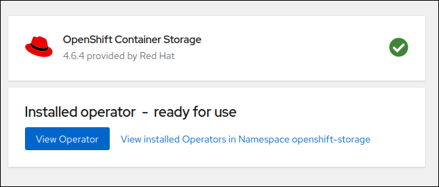installatie van de operator is klaar